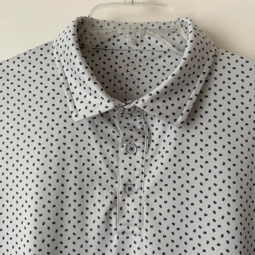 Swannies‎ Mens Performance Golf Polo Shirt Short Sleeve Breathable Floral Print